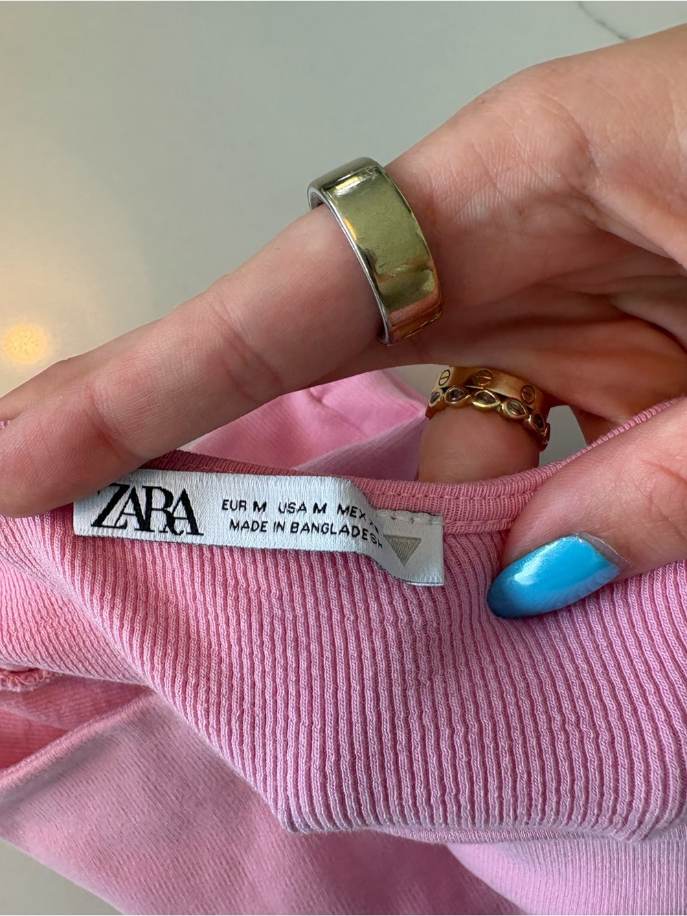 Zara Pink micro Tube Top - Picture 3 of 3